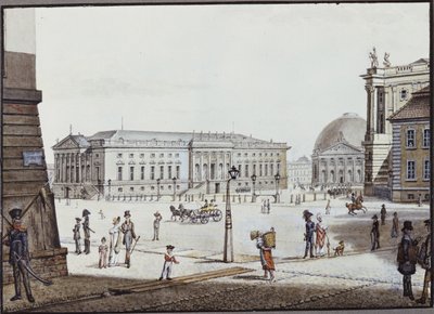 Der Opernplatz, Berlin von F.A. Calau